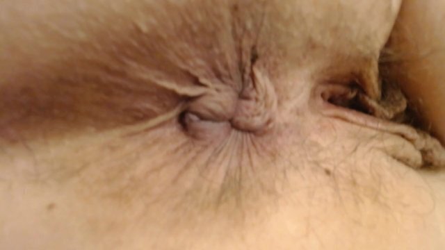 Asshole Closeup Winking Pucker light Butthole Hair