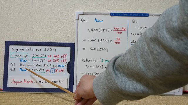 Buying take-out sushi supermarket. [JapanMath](Titsjob)