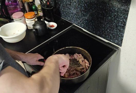 Грибной говядиной перловкой