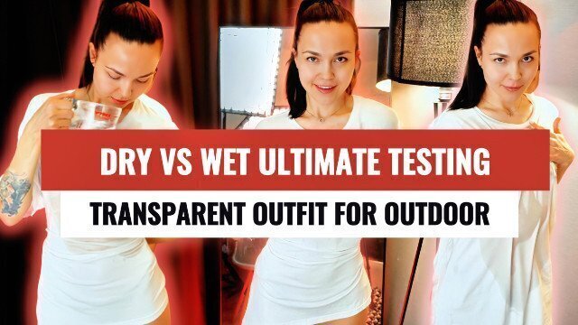 Testing T-Shirt Transparency When See-Through