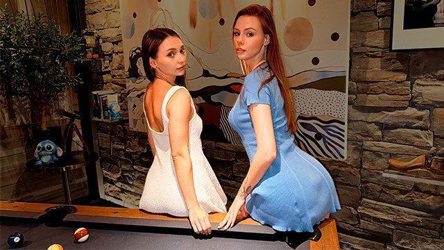 Hottie Showing Off, Pretending Could Play Pool She's Getting Punished