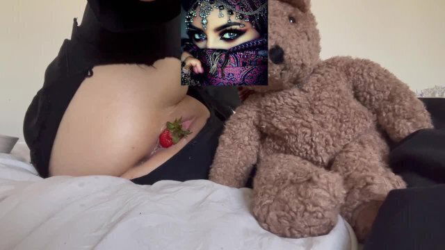 STRAWBERRY INSIDE PERFECT TIGHT TEEN PUSSY-I MISS YOUR DICK AMOR- ARABIAN SNOWWHITE