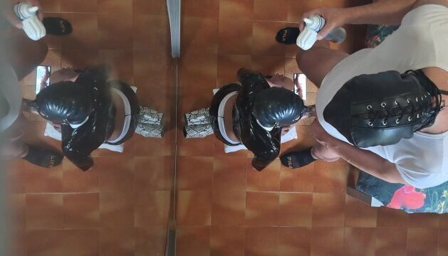 Milf sexy clothes, stockings heels fucked mouth doggy style with repeated