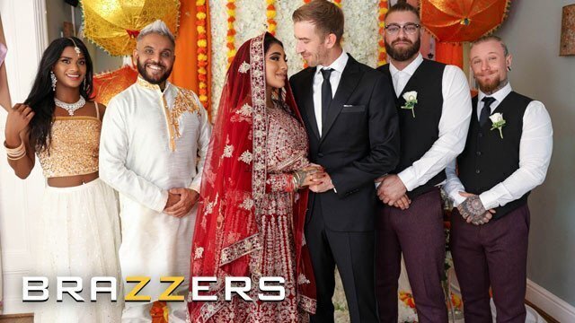 BRAZZERS Danny Catches Bride Yasmina Khan Fucking Xander Bilbo After Their Indian Wedding