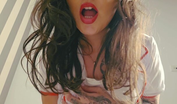 nurse gives handjob caught dripping