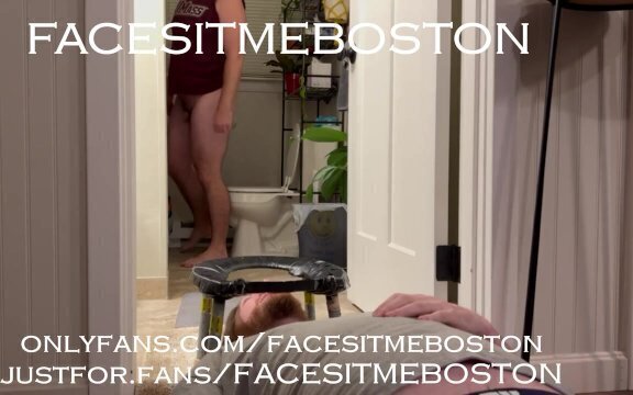 Your human toilet paper, licking boy.