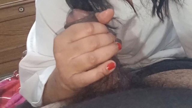 Indian Sexy Student Sucking Teacher’s Dick after Class