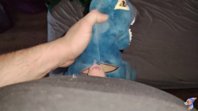 Playing with dirty smelly dinosaur