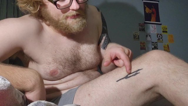 Chilling, talking, smoking after work. Showing tattoos rambling