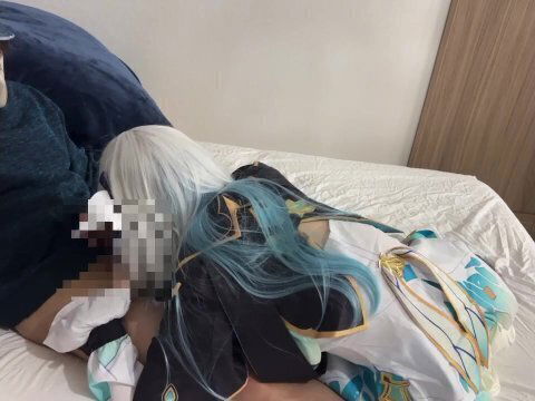 崩壊スターレイルのコスプレしてみました！ 興奮が止まらない男性をフェラでらいかせてあげました♡