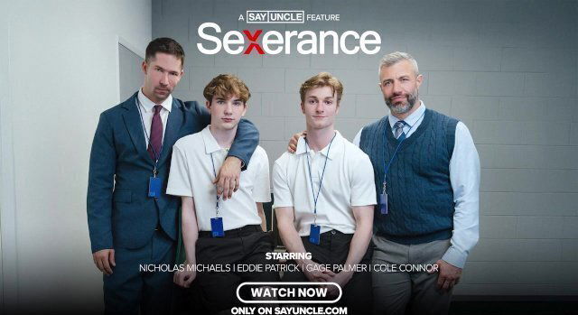 Porn Parody~Severance~ Sexerance Part ~Bubble Butt Twink Takes First Dick (Free SFW)