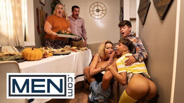 Thanksgiving Turns Into Messy Threesome Featuring Drake Von, Foxy Alex Cherry Kiss