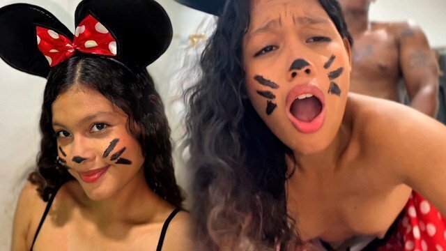 Minnie Mouse wanted cheese ended eating with pussy