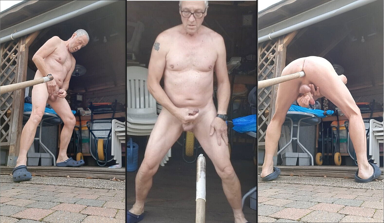 OTHER EXHIBITIONIST OUTDOOR POLE FUCKING SEXSHOW CUMSHOT