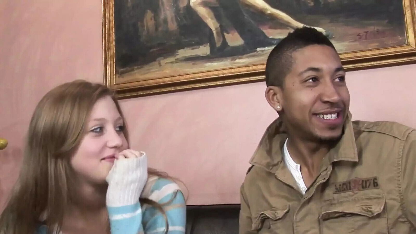 Interracial video with Allison Lane slut gets pussy