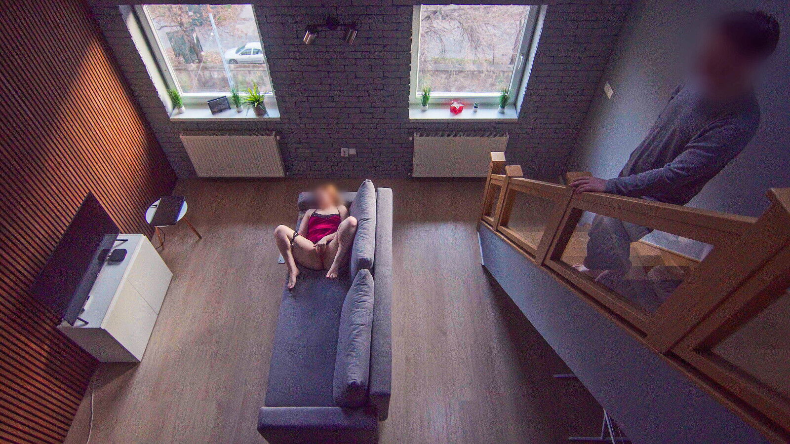 Openly Masturbate While Stepbro Home Watched Till