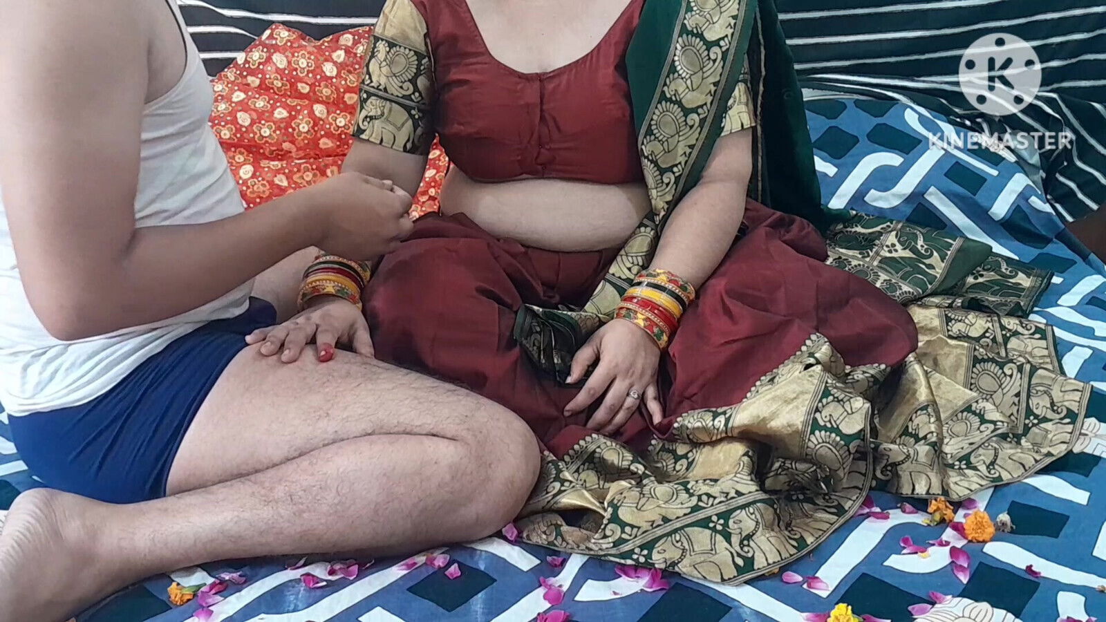 NEWLY MARRIED COUPLE CELEBRATE FIRST NIGHT HINDI