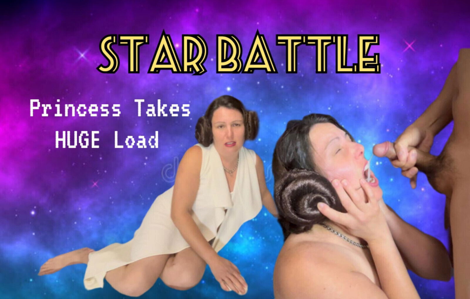 Slutty Princess Takes HUGE CUMSHOT Pussy Facial Cosplay