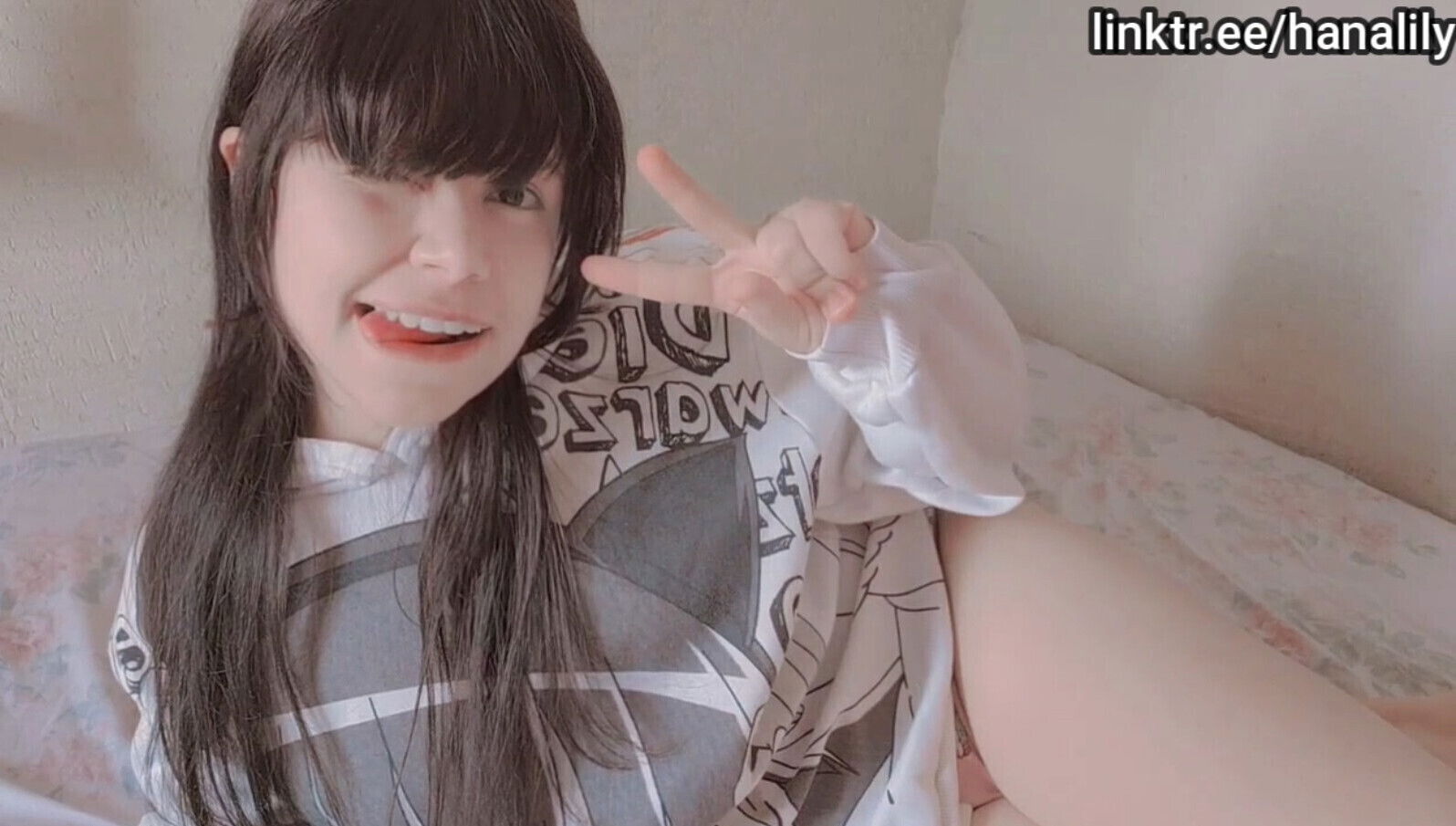 Horny petite cute girl masturbating then having orgasm