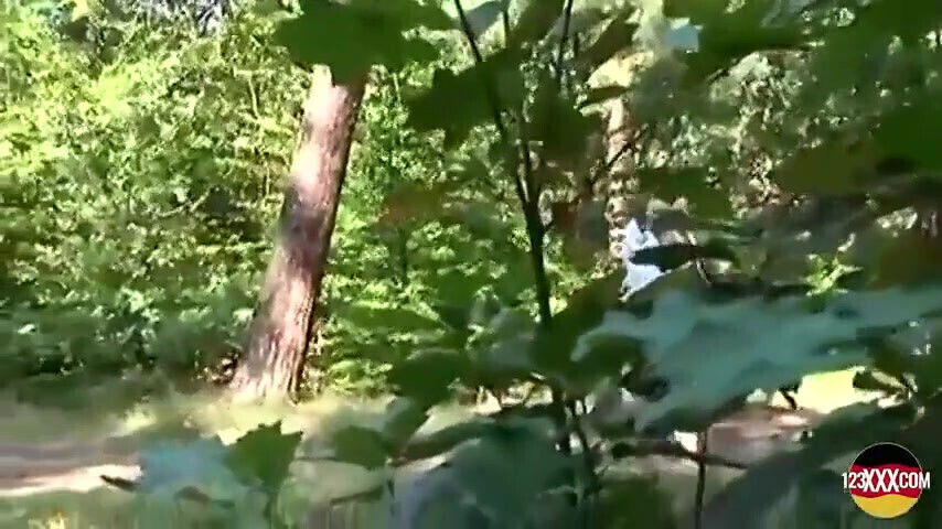 German Girl with Amazing Body Enjoys Fucking Nature