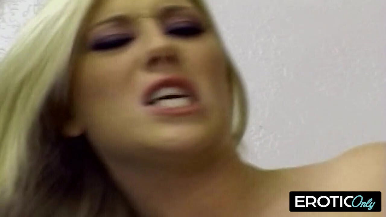 cums hard, then whispers “again”