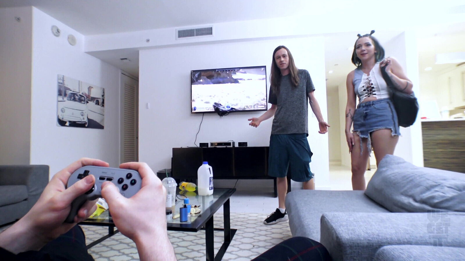 Squirting saved stepbrother: video game addiction intervention Riley Jean