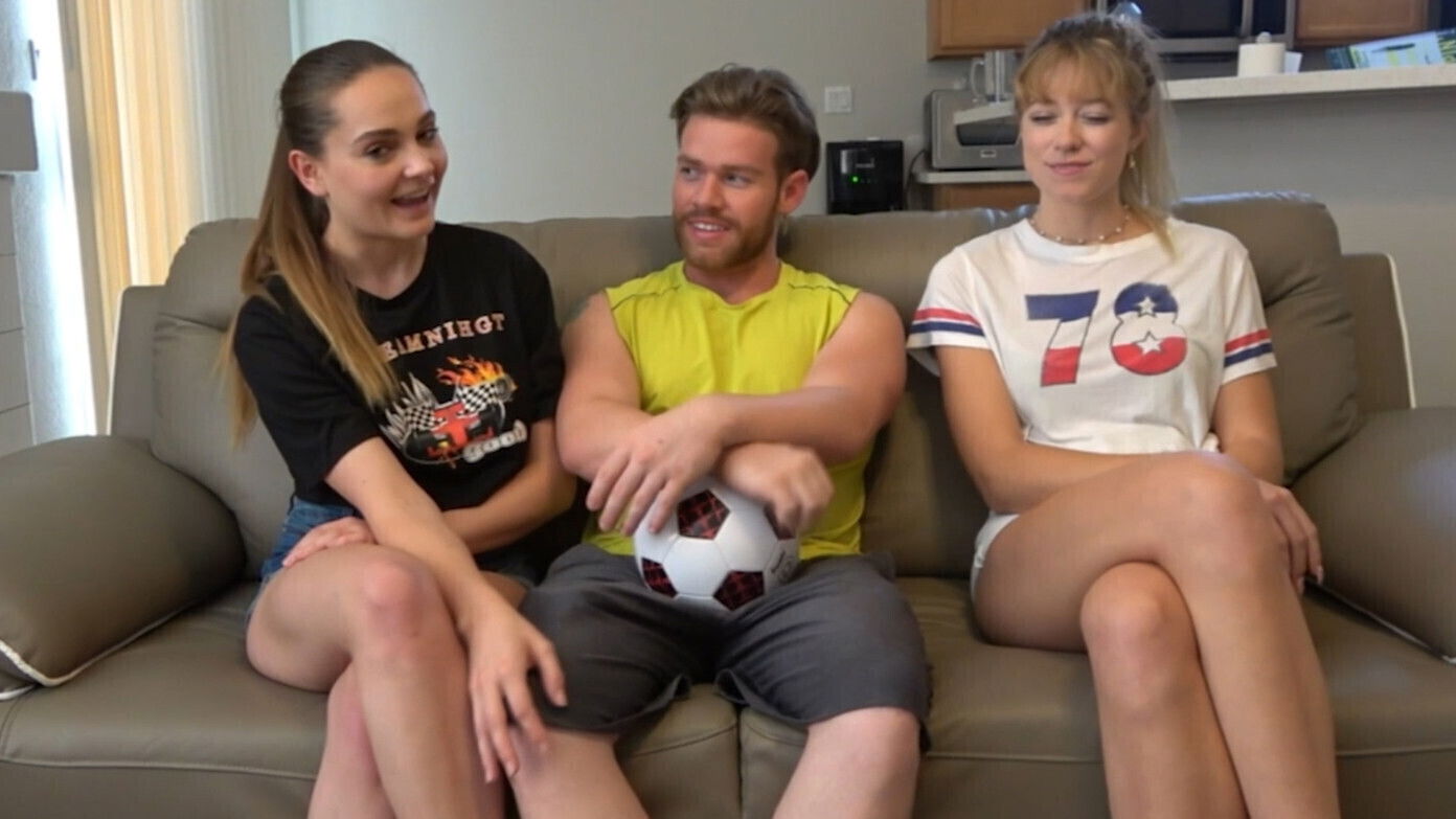 steamy game Strip Soccer with losing side facing playful penalty