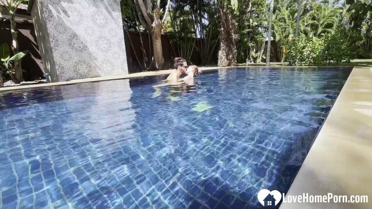 Takes Swim Gets Poolside