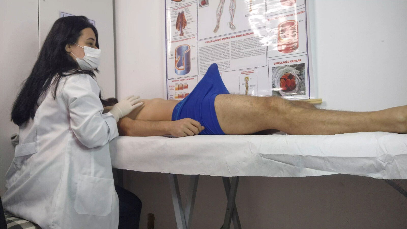 Nurse makes patient have very hard erection