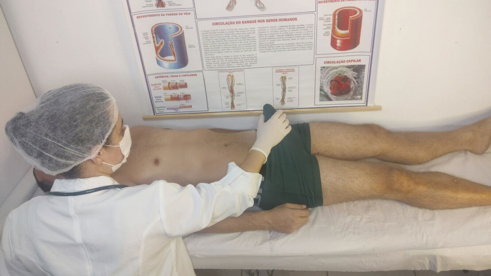 Nurse first patient with erect penis!