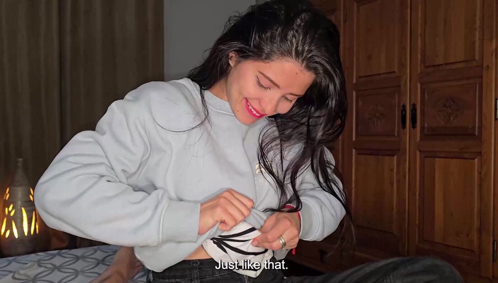 friend describes nymphomaniac asks fuck huge mouth