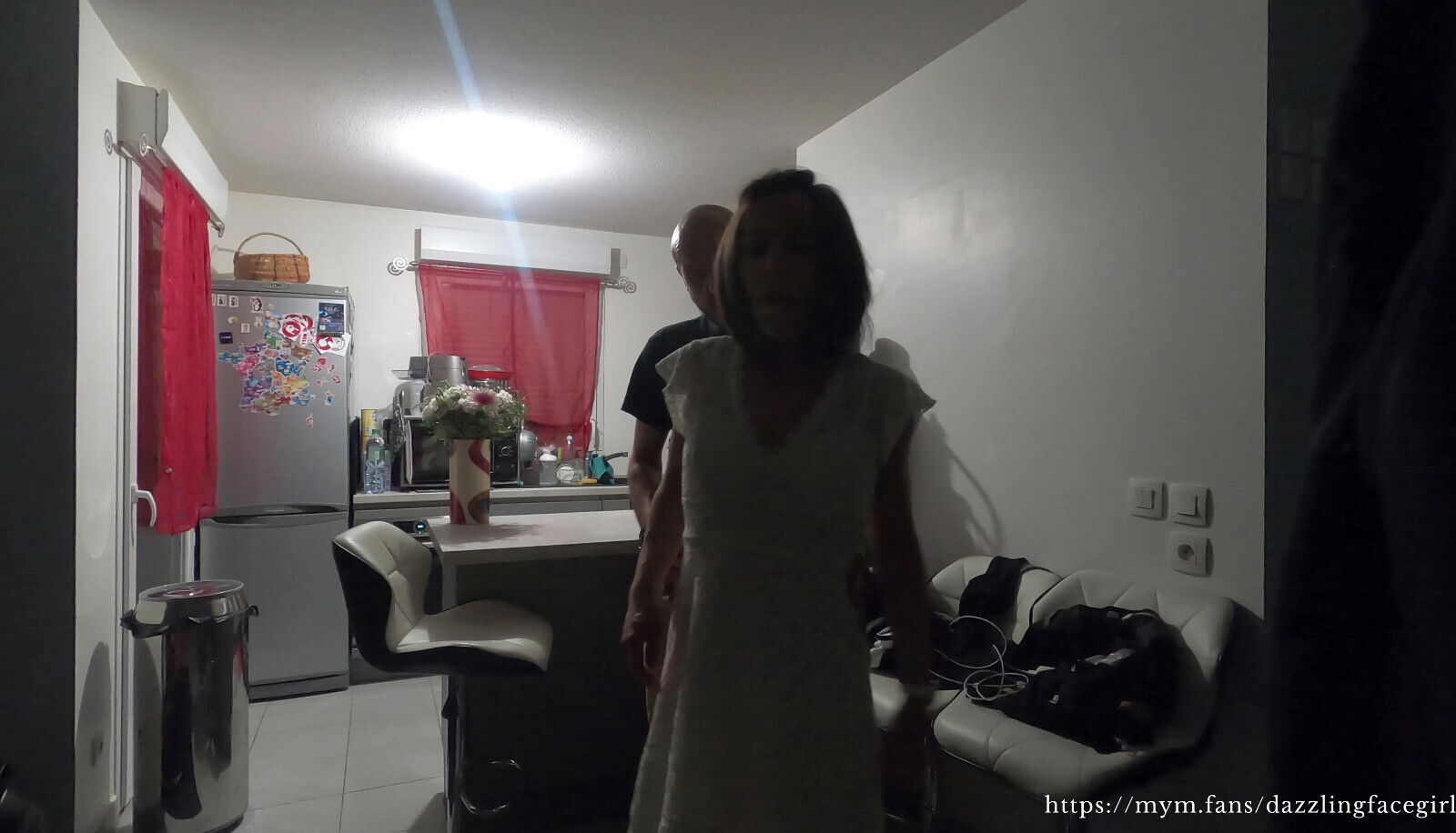 After restaurant, offered dessert mouth... end, cream