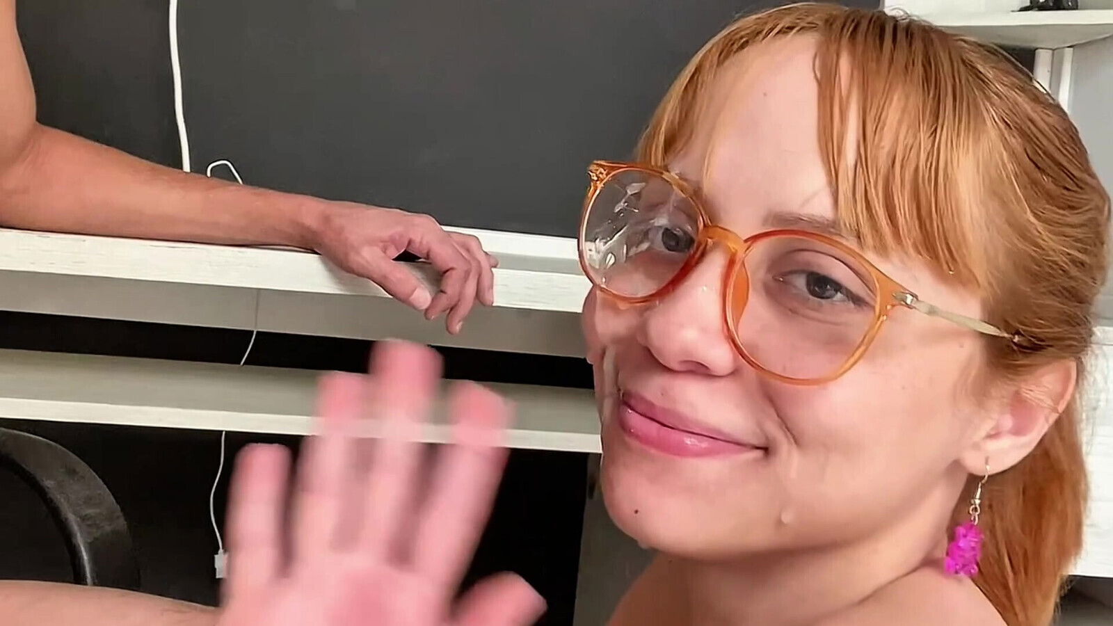 fours hard cumming face!