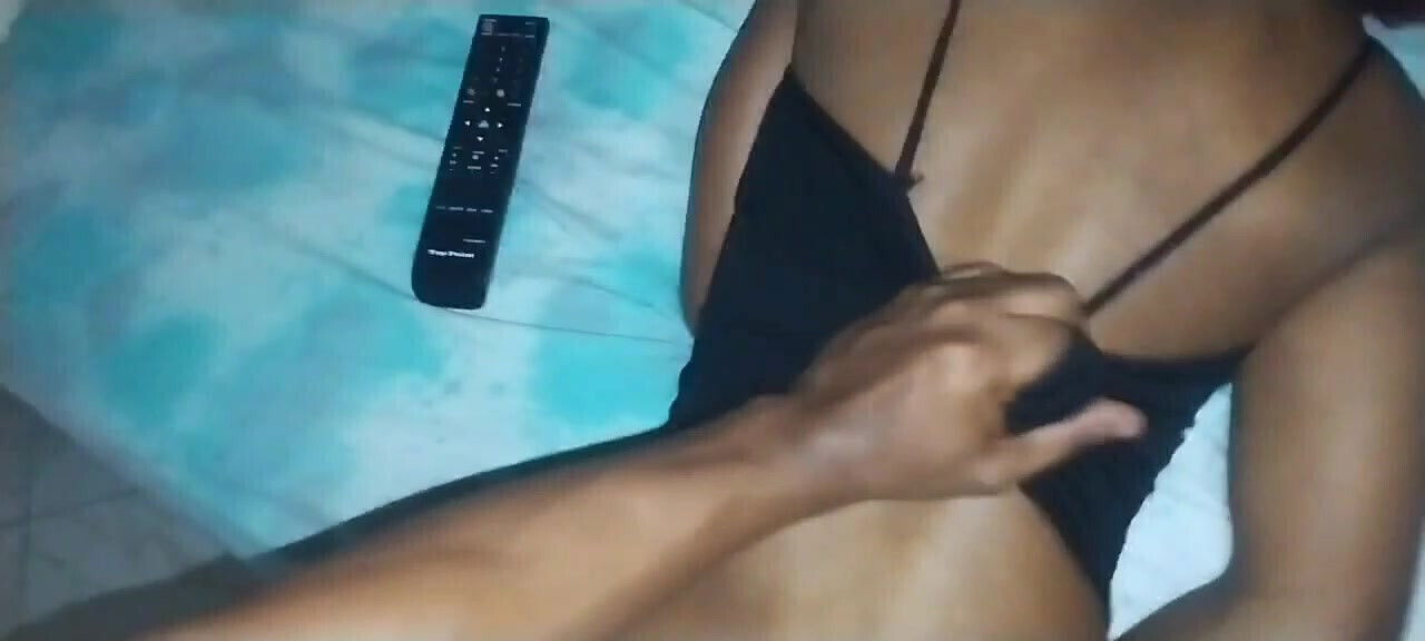 late! stop!! Sexy black stepdaughter gets creampie