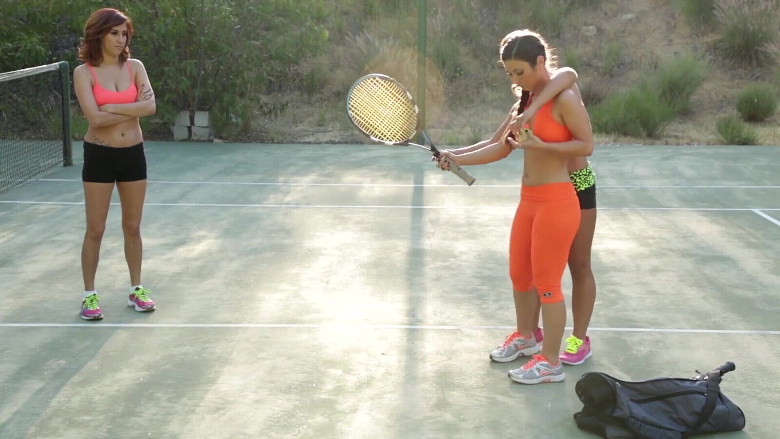 Lucky girl gets nice massage pussy licking