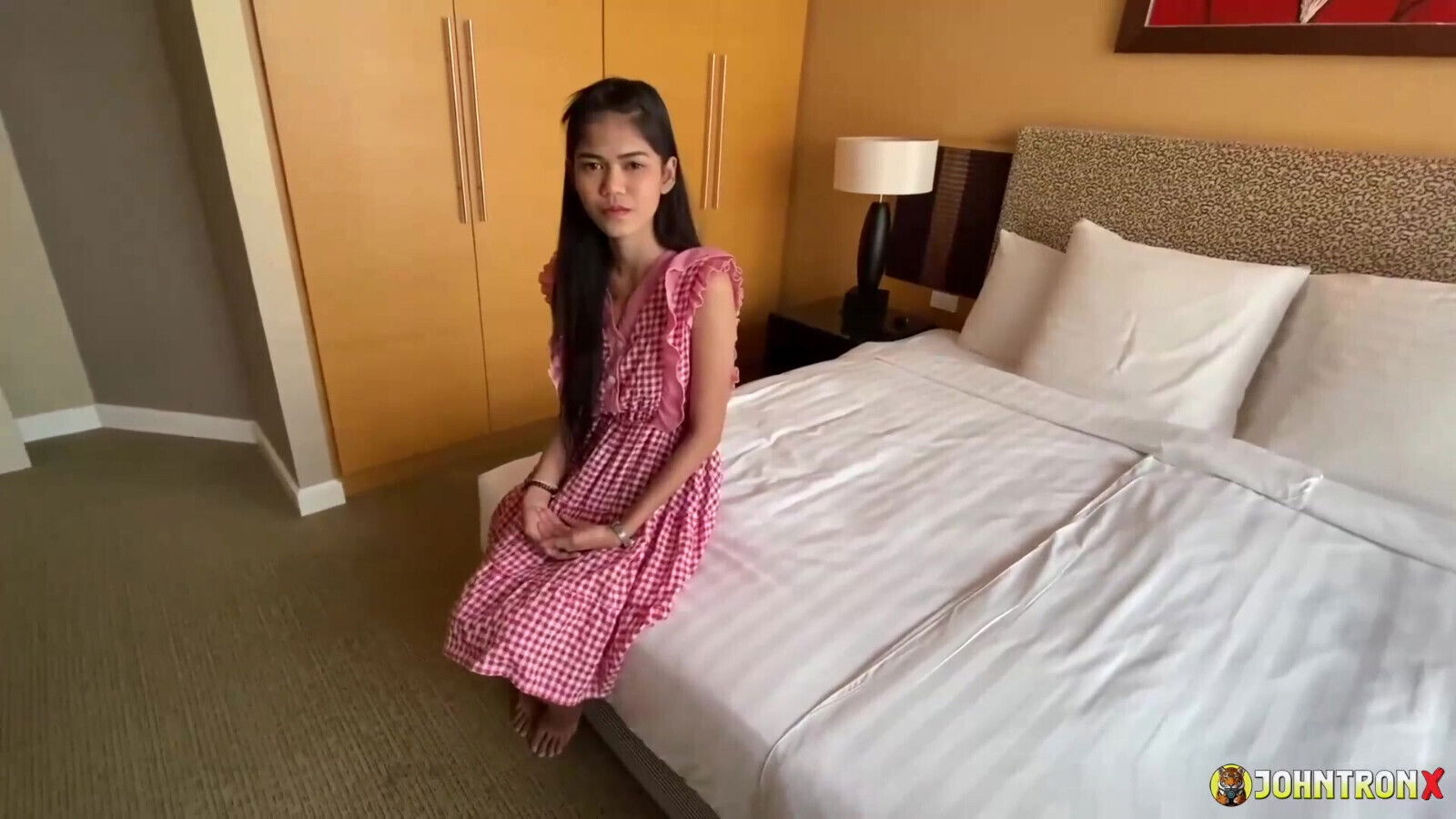 JohnTronX sexy amateur Asian sucks dick licks balls