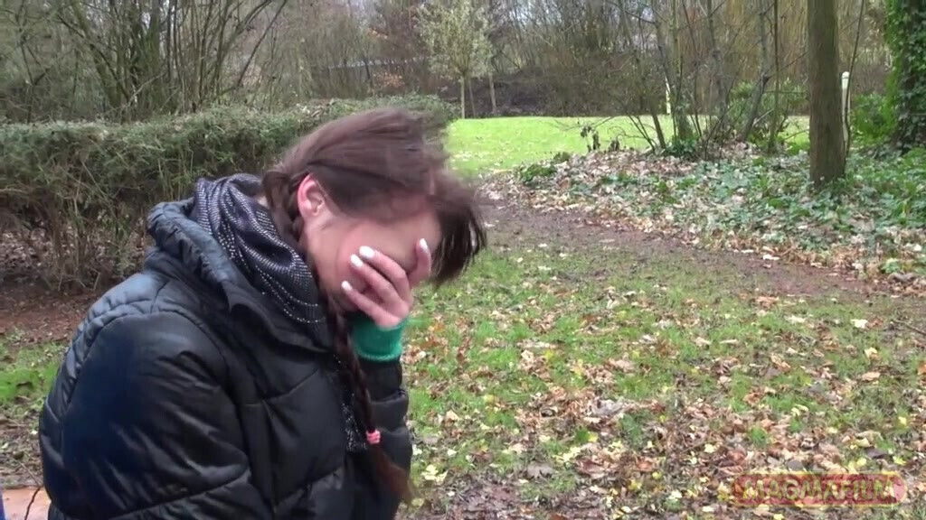 Small Titted Skinny Girl Lost Forest Gets Special Help