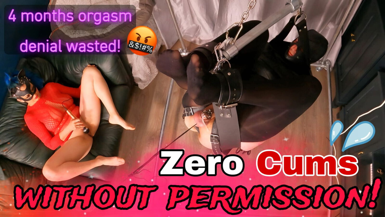 Training Zero Cums Without Permission! Femdom Ruined Orgasm Fisting Suspension Bondage Ballbusting Cumshot Real Homemade