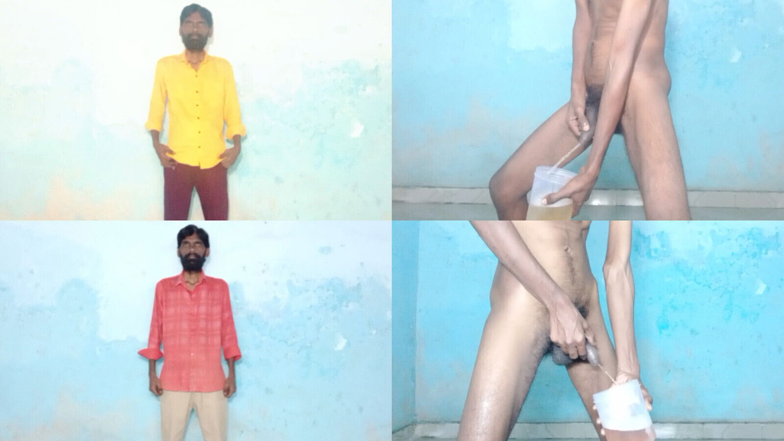 Rajesh Playboy Pissing Golden Shower Striptease Underwear Naked Nude