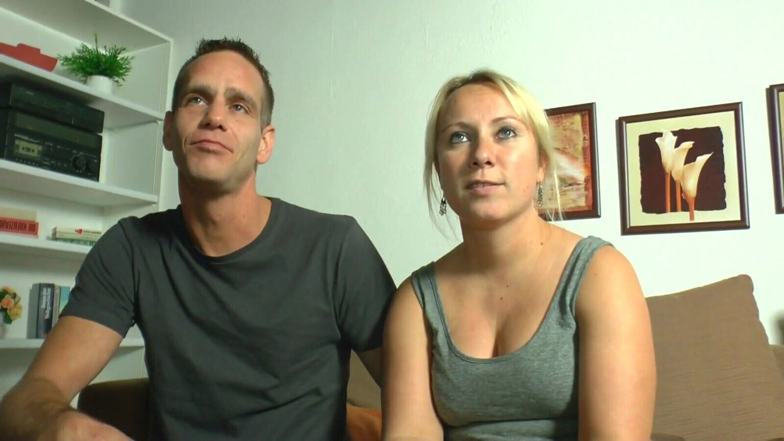 Asian blonde brunette fuck their pussies