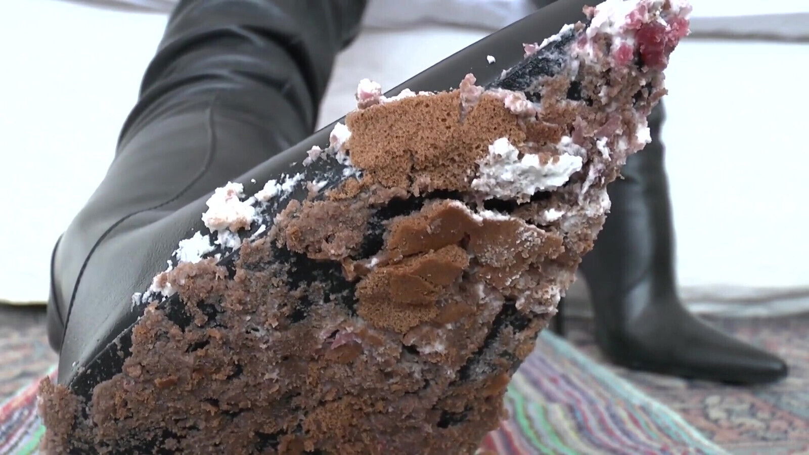 Smoking Mistress Delicious Dessert From Boot Soles, Clip, Lady Victoria Valente