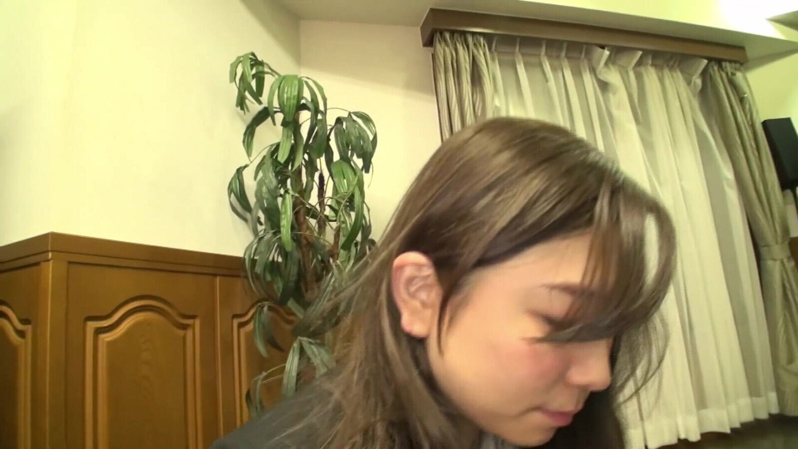 Woman Down Knees Naked. First Didn't Want When Persistently Complained