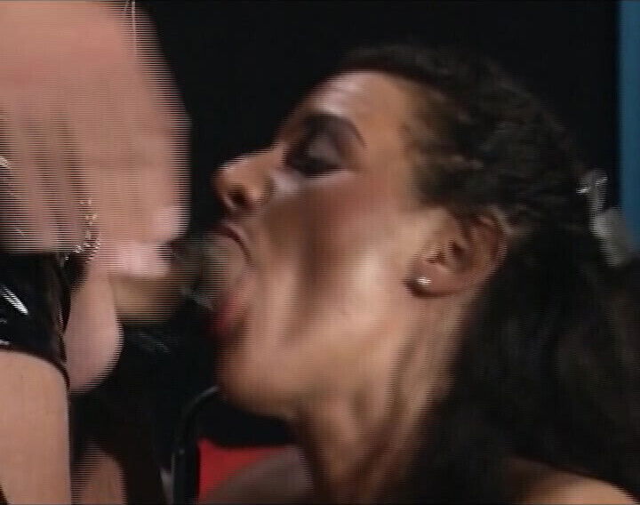 Magnificent dark-haired German bitch fucked BDSM scene