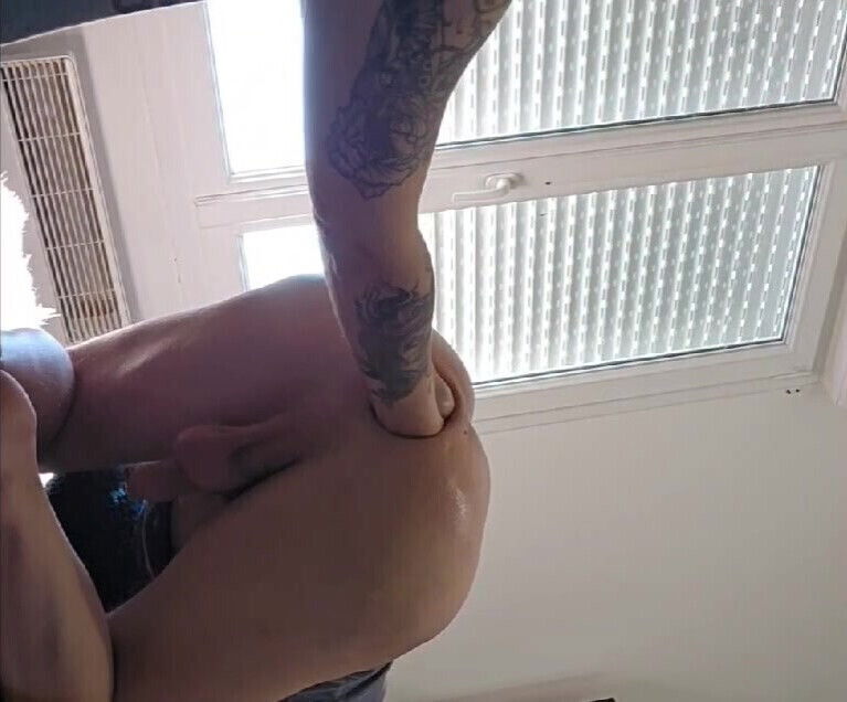 Double fisting femdom pegging