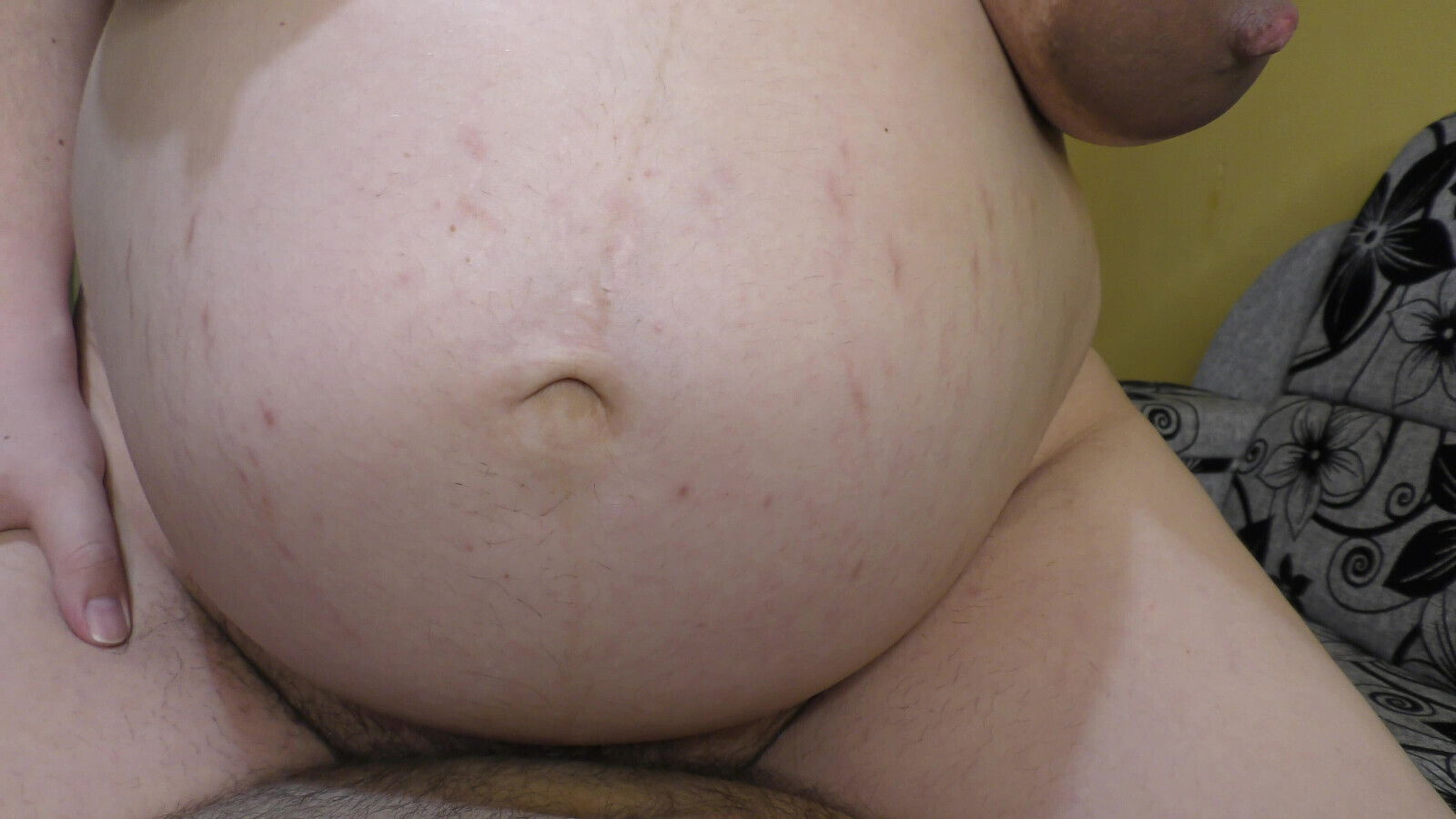 month pregnant wife ride cowgirl position until fast Milky Mari