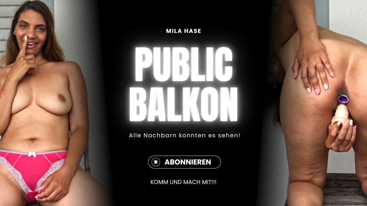 Hole BALCONY ACTION! neighbors watched horny made Come join