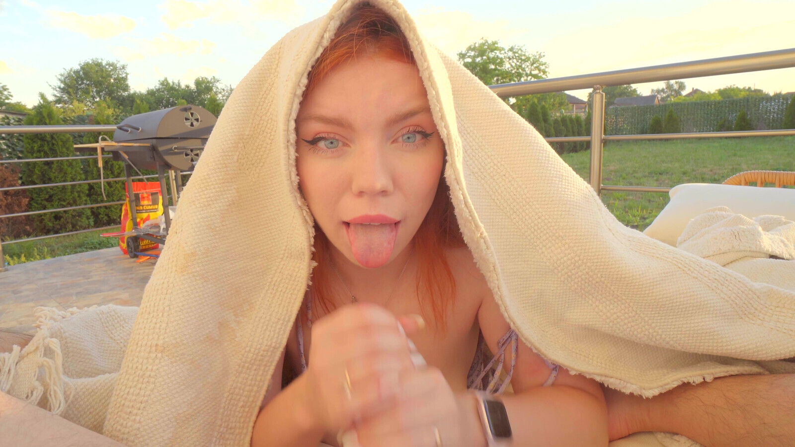 Public risky SWALLOW backyard house! neighbors will moment