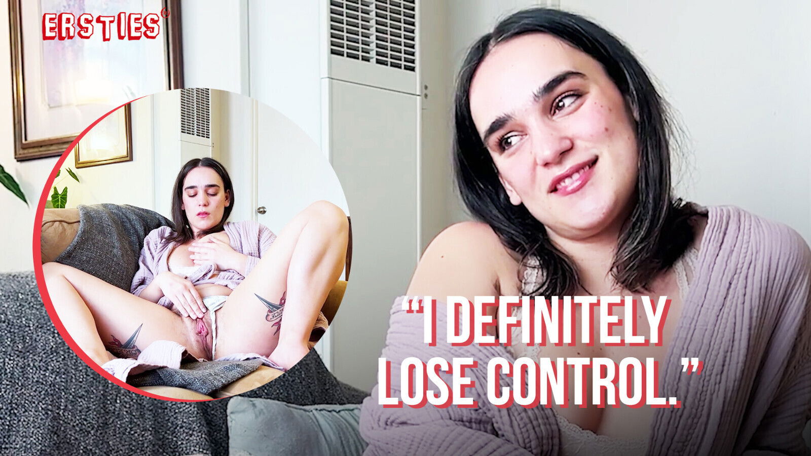 Ersties American Brunette Harper Enjoys Stimulation While Masturbating