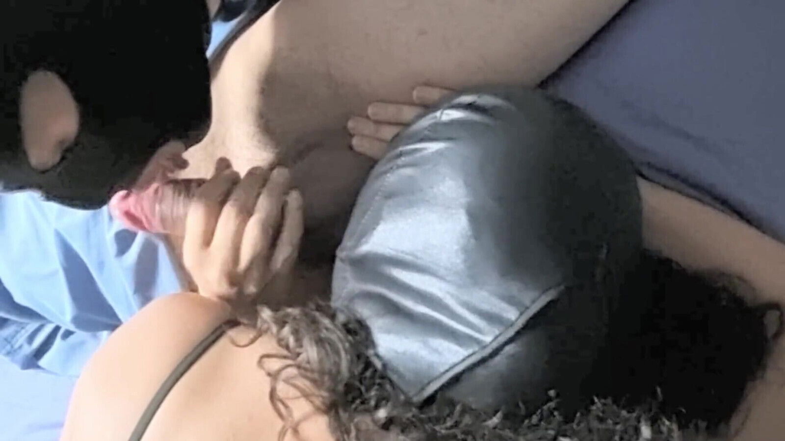 Real Homemade Bisexual Threesome, Wife Husband Sharing Cock, Socuking Together