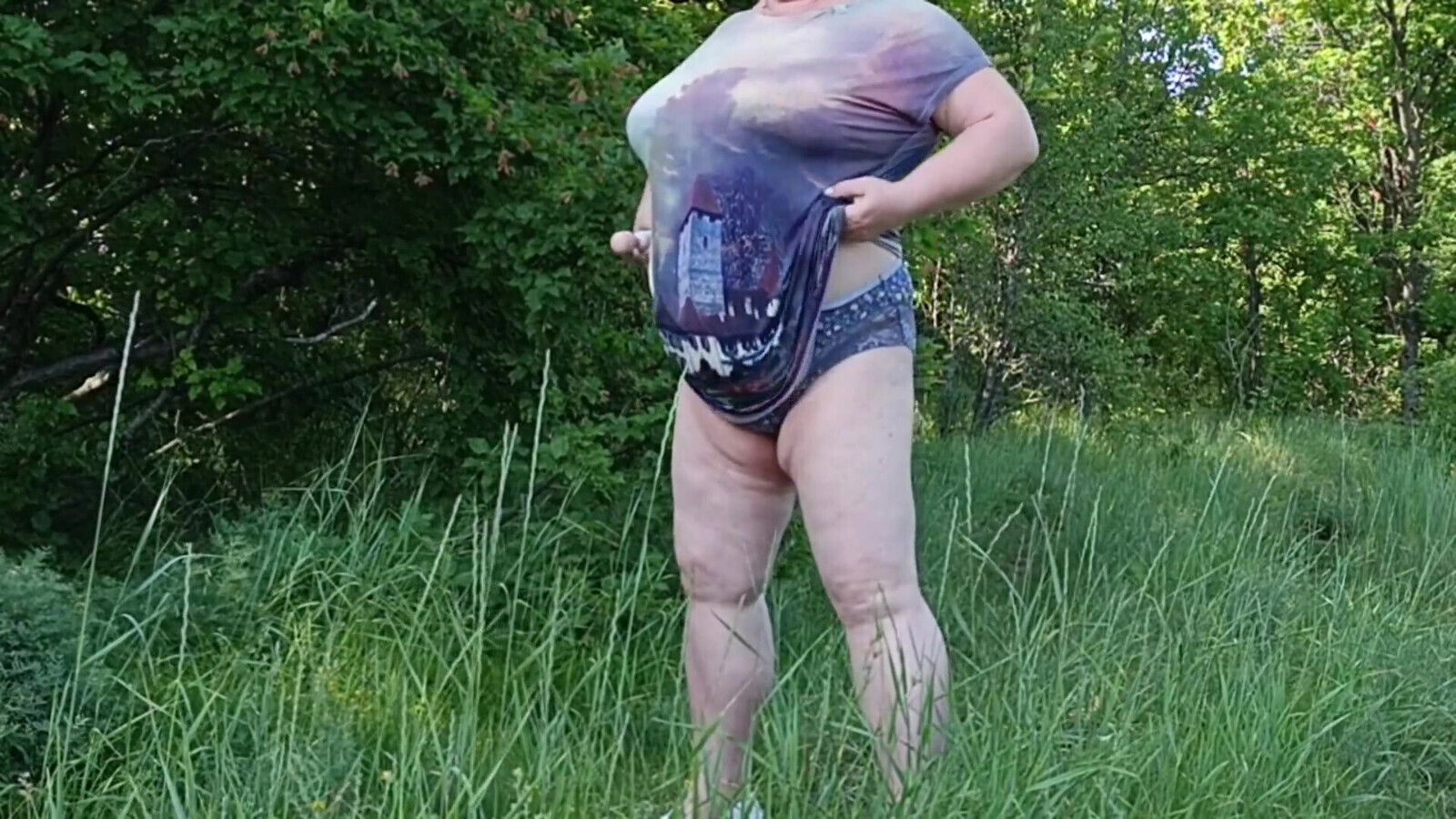 Friend Undressed Park Staged Pissing